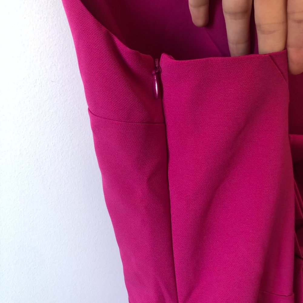 Dynamite Pink Cutout Bow Back Dress Sz Large - Picture 8 of 10